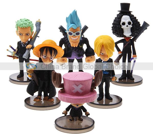 Figuras PVC One Piece - 6 peças.